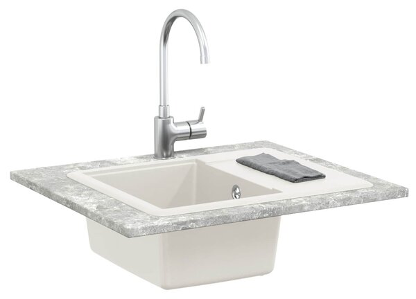 Mosogató Fehér 560 x 460 mm 80% Kvarc és 20% Gyanta