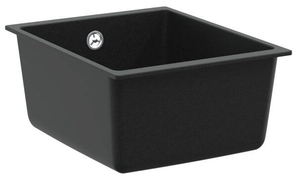 Mosogató Fekete 370 x 460 mm 80% Kvarc és 20% Gyanta