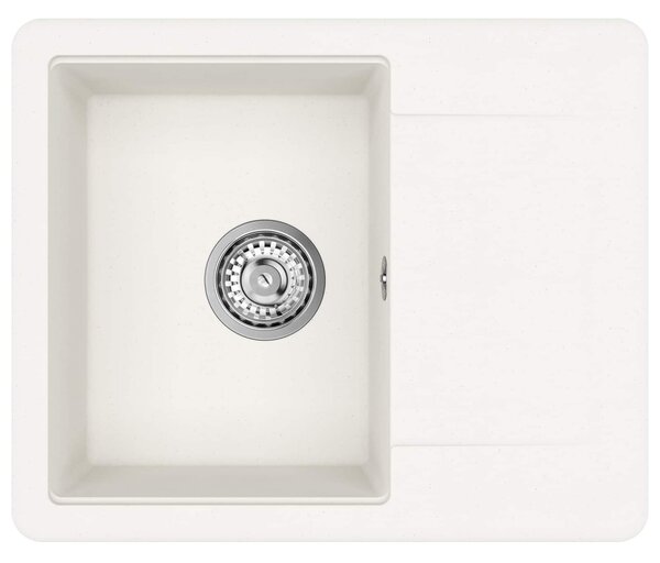 Mosogató Fehér 560 x 460 mm 80% Kvarc és 20% Gyanta