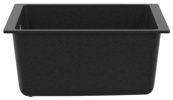 Mosogató Fekete 370 x 460 mm 80% Kvarc és 20% Gyanta