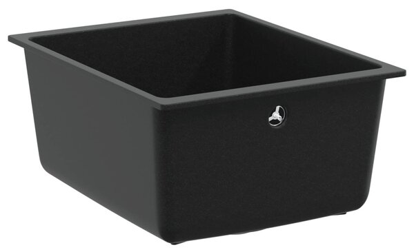 Mosogató Fekete 370 x 460 mm 80% Kvarc és 20% Gyanta