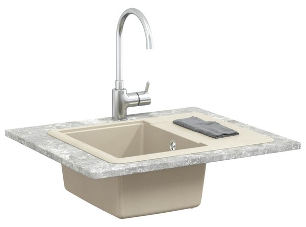 Mosogató Bézs 560 x 460 mm 80% Kvarc és 20% Gyanta