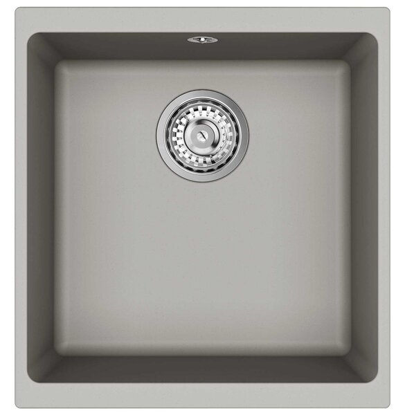 Mosogató Szürke 430 x 460 mm 80% Kvarc és 20% Gyanta
