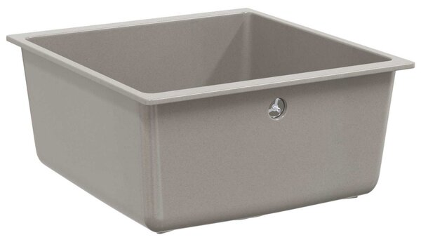 Mosogató Szürke 430 x 460 mm 80% Kvarc és 20% Gyanta