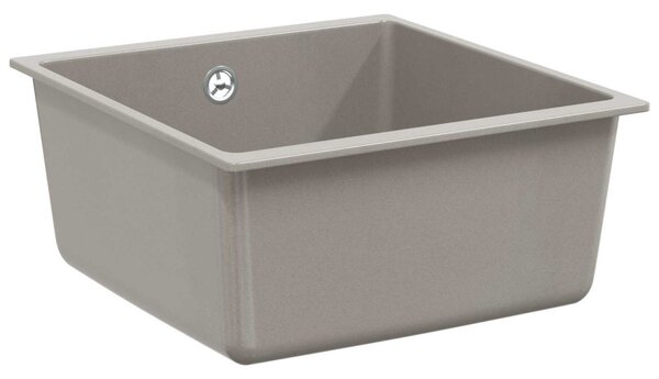 Mosogató Szürke 430 x 460 mm 80% Kvarc és 20% Gyanta