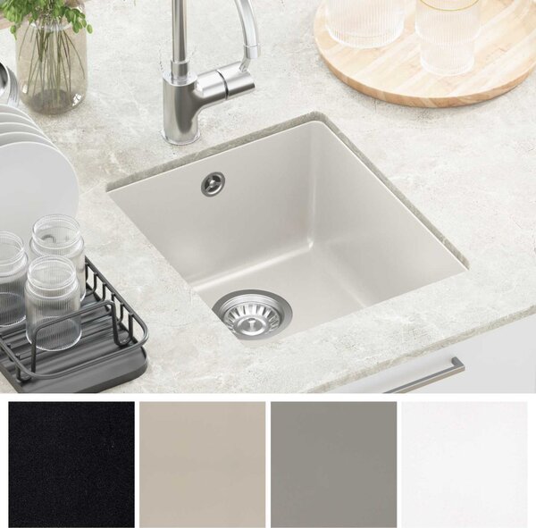 Mosogató Fehér 370 x 460 mm 80% Kvarc és 20% Gyanta