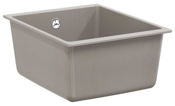 Mosogató Szürke 370 x 460 mm 80% Kvarc és 20% Gyanta