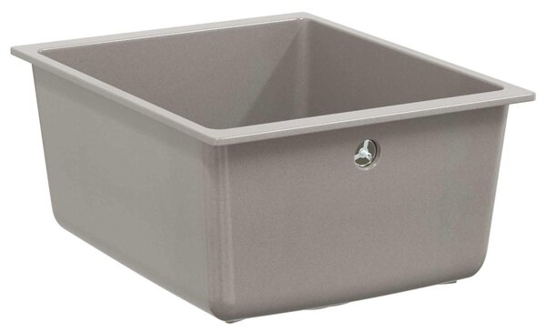 Mosogató Szürke 370 x 460 mm 80% Kvarc és 20% Gyanta