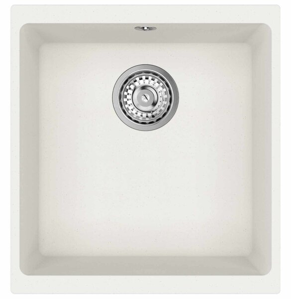Mosogató Fehér 430 x 460 mm 80% Kvarc és 20% Gyanta
