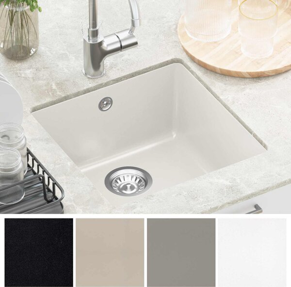 Mosogató Fehér 430 x 460 mm 80% Kvarc és 20% Gyanta