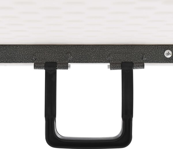 Fehér HDPE összecsukható kerti asztal 180 x 72 x 72 cm