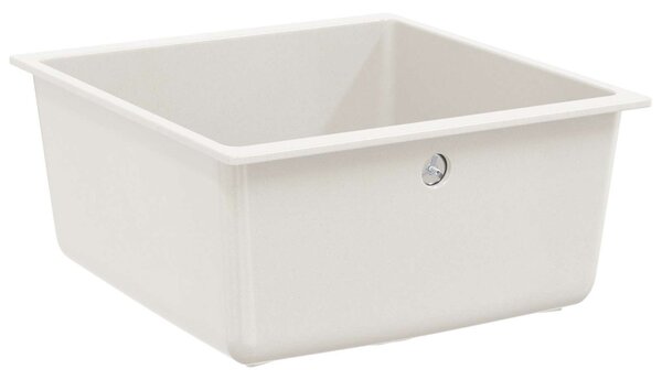 Mosogató Fehér 430 x 460 mm 80% Kvarc és 20% Gyanta