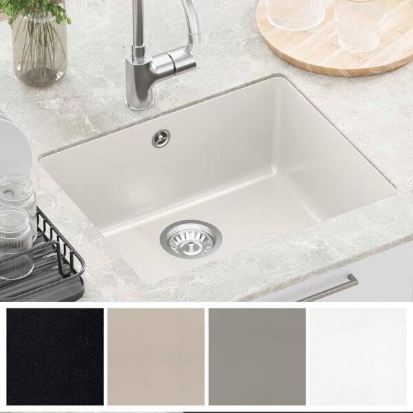 Mosogató Fehér 530 x 460 mm 80% Kvarc és 20% Gyanta