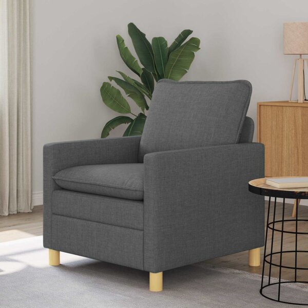 VidaXL Kanapé Sötétszürke 76 x 81 x 87,5 cm Szövet
