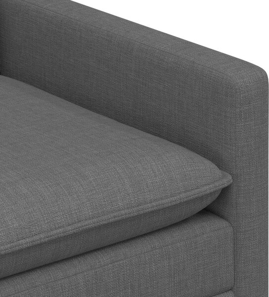 VidaXL Kanapé Sötétszürke 196 x 81 x 87,5 cm Szövet