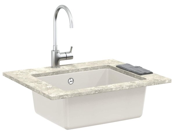 Mosogató Fehér 530 x 460 mm 80% Kvarc és 20% Gyanta
