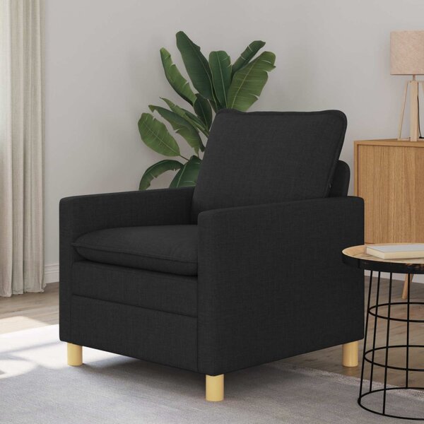 VidaXL Kanapé Fekete 76 x 81 x 87,5 cm Szövet