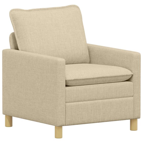 VidaXL Kanapé Krémszínű 76 x 81 x 87,5 cm Szövet