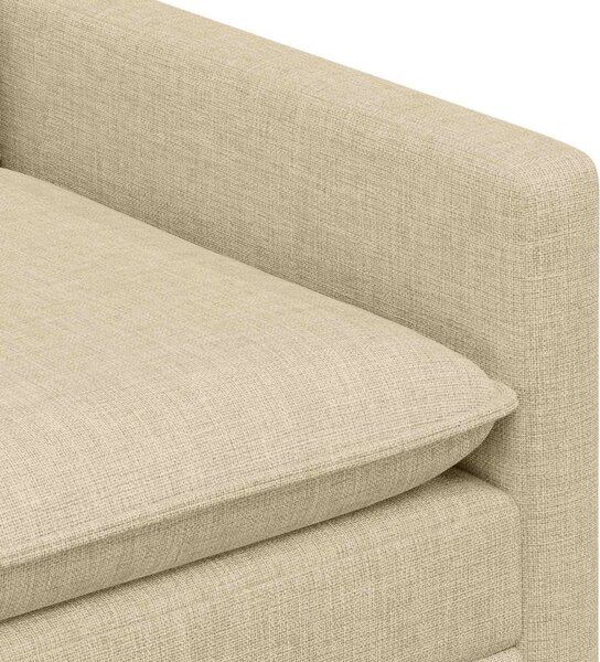 VidaXL Kanapé Krémszínű 76 x 81 x 87,5 cm Szövet