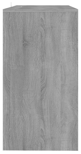 Szürke sonoma szerelt fa tálalóasztal 89x41x76,5 cm