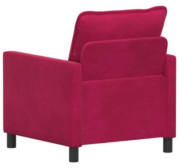 VidaXL Kanapé Bordó 76 x 81 x 87,5 cm Bársony