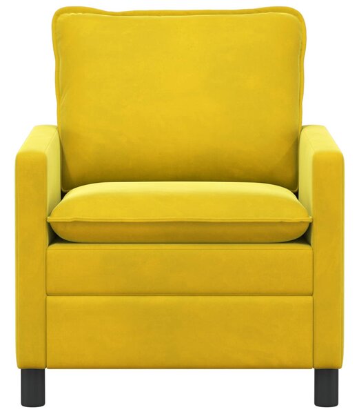 VidaXL Kanapé Sárga 76 x 81 x 87,5 cm Bársony
