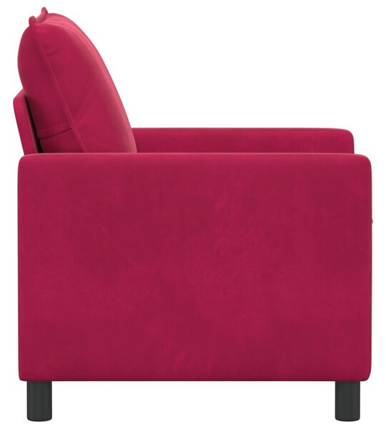 VidaXL Kanapé Bordó 76 x 81 x 87,5 cm Bársony