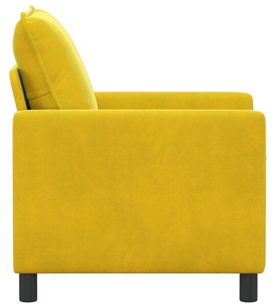 VidaXL Kanapé Sárga 76 x 81 x 87,5 cm Bársony