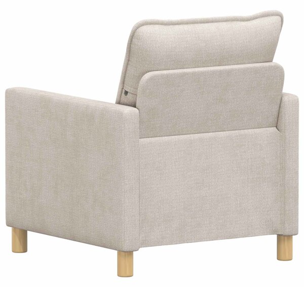 VidaXL Kanapé Krémszínű 76 x 81 x 87,5 cm Poliészter
