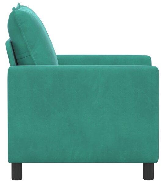 VidaXL Kanapé Türkiz 76 x 81 x 87,5 cm Bársony