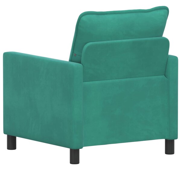 VidaXL Kanapé Türkiz 76 x 81 x 87,5 cm Bársony