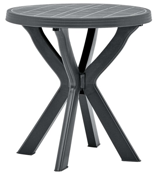 Antracitszürke műanyag bisztróasztal Ø70 cm
