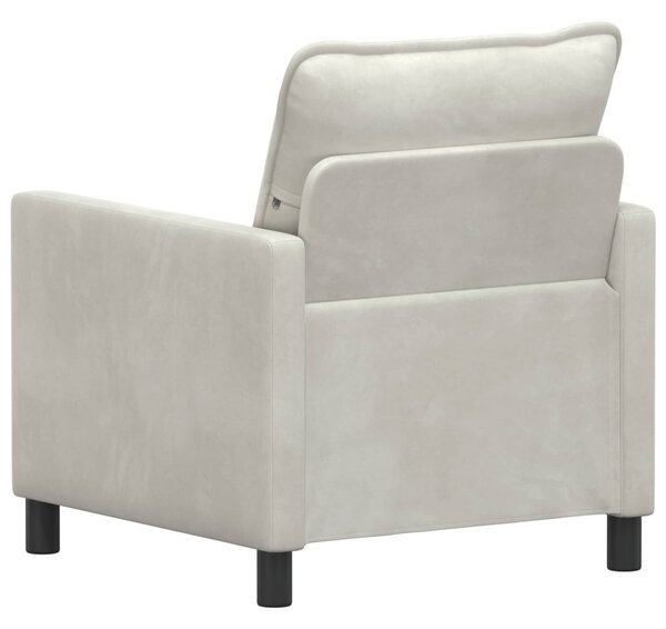 VidaXL Kanapé Krémszínű 76 x 81 x 87,5 cm Bársony