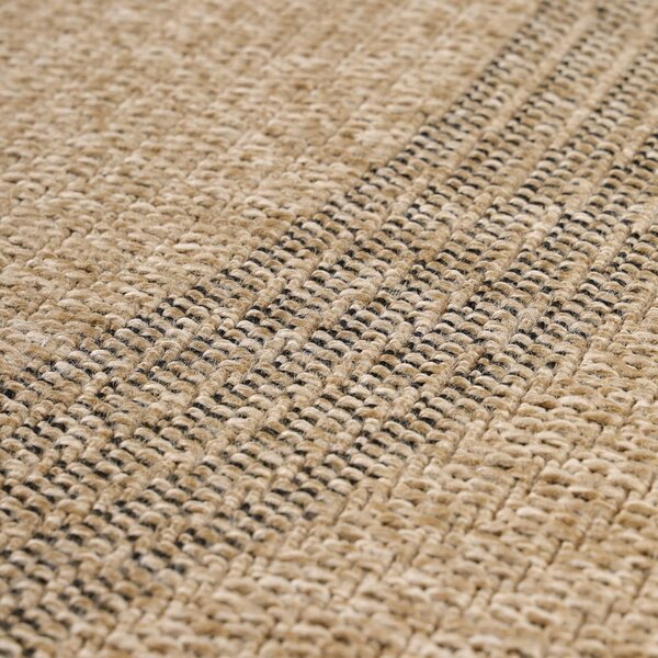 Fekete-bézs kerek kültéri szőnyeg ø 120 cm Comilla – Ayyildiz Carpets