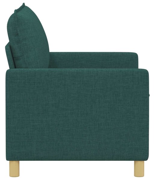 VidaXL Kanapé Sötétzöld 126 x 81 x 87,5 cm Szövet