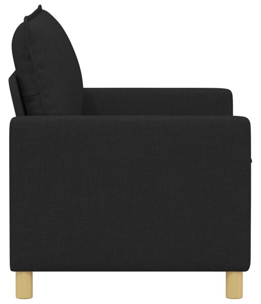 VidaXL Kanapé Fekete 126 x 81 x 87,5 cm