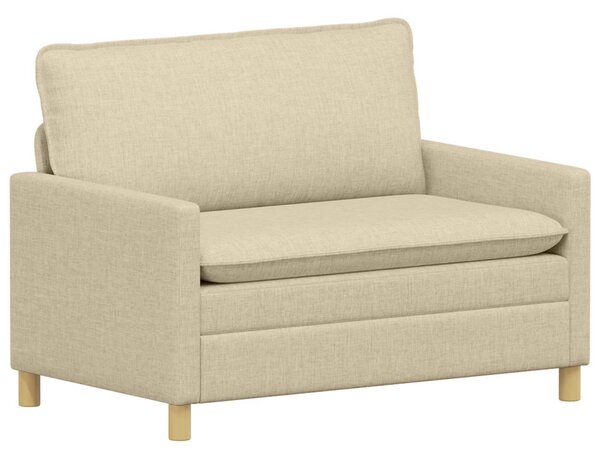VidaXL Kanapé Krémszínű 126 x 81 x 87,5 cm Szövet