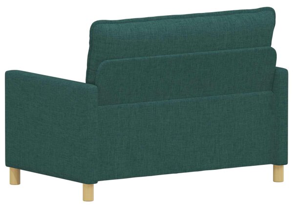 VidaXL Kanapé Sötétzöld 126 x 81 x 87,5 cm Szövet