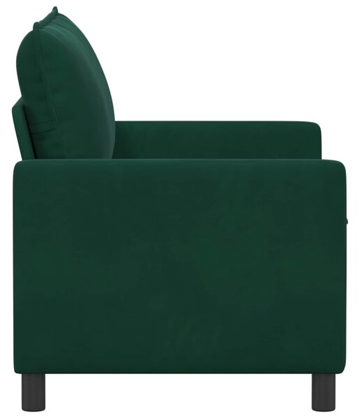 VidaXL Kanapé Sötétzöld 126 x 81 x 87,5 cm