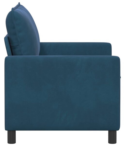 VidaXL Kanapé Kék 126 x 81 x 87,5 cm Bársony