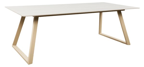 Asztal Dallas 5355, 75x90cm, Aranysárga, Bézs