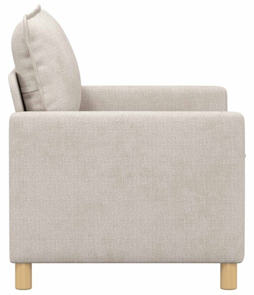 VidaXL Kanapé Krémszínű 126 x 81 x 87,5 cm Poliészter