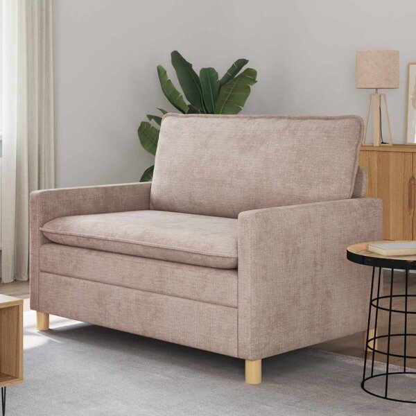 VidaXL Kanapé Bézs 126 x 81 x 87,5 cm Poliészter