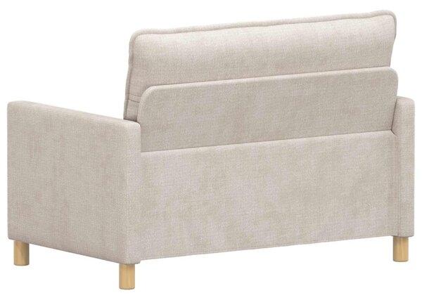 VidaXL Kanapé Krémszínű 126 x 81 x 87,5 cm Poliészter