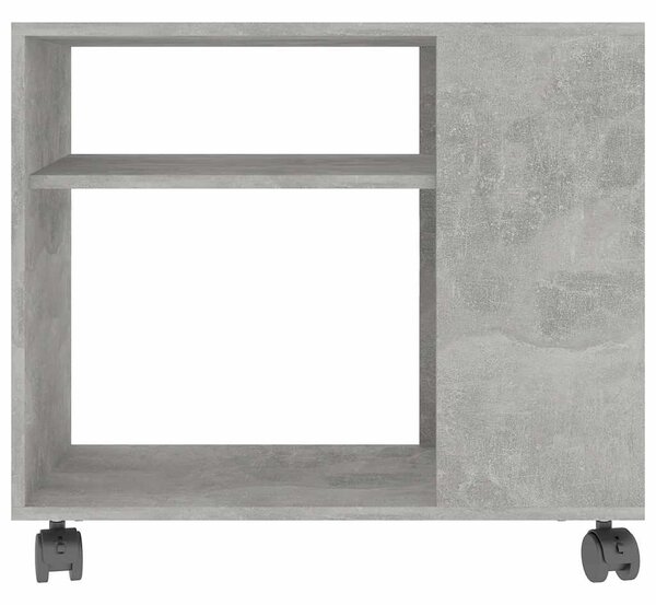 Betonszürke szerelt fa kisasztal 70 x 35 x 55 cm