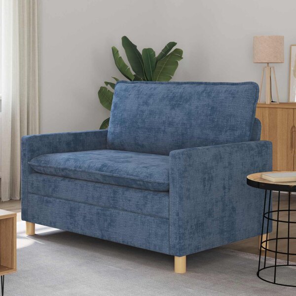 VidaXL Kanapé Kék 126 x 81 x 87,5 cm Poliészter