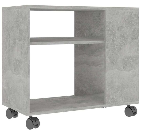 Betonszürke szerelt fa kisasztal 70 x 35 x 55 cm