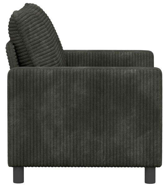 VidaXL Kanapé Antracitszürke 126 x 81 x 87,5 cm Poliészter