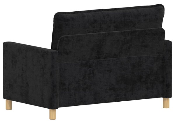 VidaXL Kanapé Fekete 126 x 81 x 87,5 cm Poliészter