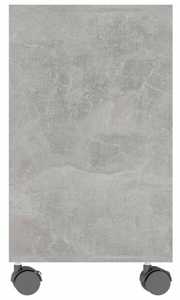 Betonszürke szerelt fa kisasztal 70 x 35 x 55 cm